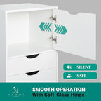 Naomi Home Carly 6-Drawer Craft & Office Storage Cabinet – Rolling Storage - Image 7