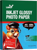 Uinkit 40 Sheets Bright White Single Sided Glossy Photo Paper 8.5x11 Letter by UinkitHandicraftsandConservationSpecialist