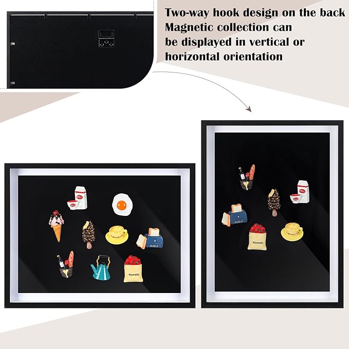 Vicenpal 2 Pcs Large Magnetic Board 16" x 12" Magnet Display Board Removable - Image 7