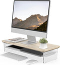 Fenge Acrylic Monitor Stand Riser, 23.6 Inches Monitor Stand by Fenge