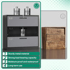 Letaya File Cabinet with Lock-Lateral 3 Drawer Metal Filing - Image 7