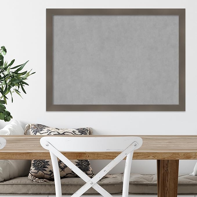 Amanti Art Grey Framed Magnetic Board 22x30 Medium Vision Board - Image 5