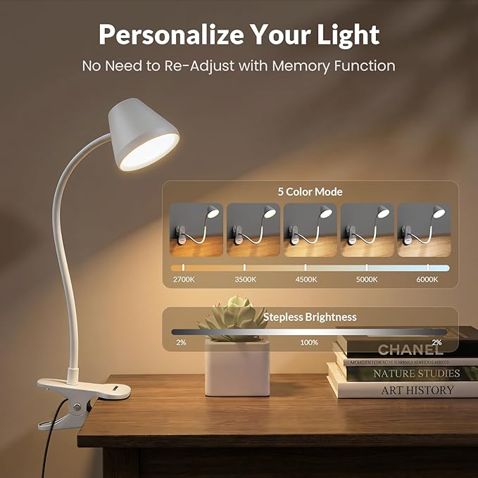LEPOWER Clip on Light, Reading Lights - Image 2