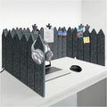 BXI Foldable Felt Desk Divider, 16.5 x 86 Inches Non-Tip Privacy Panel Partition by BXI