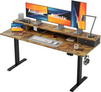 Agilestic 63 x 24 Inches Height Adjustable Electric Standing Desk by Agilestic