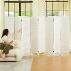 Room Dividers and Folding Privacy Screens, Wood Louvered Separators Divider Wall