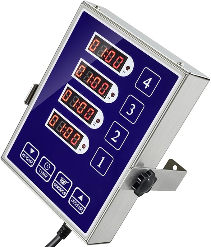 Precision Kitchen Timers for Cooking – 4 Channel Commercial Kitchen Timer - Image 3