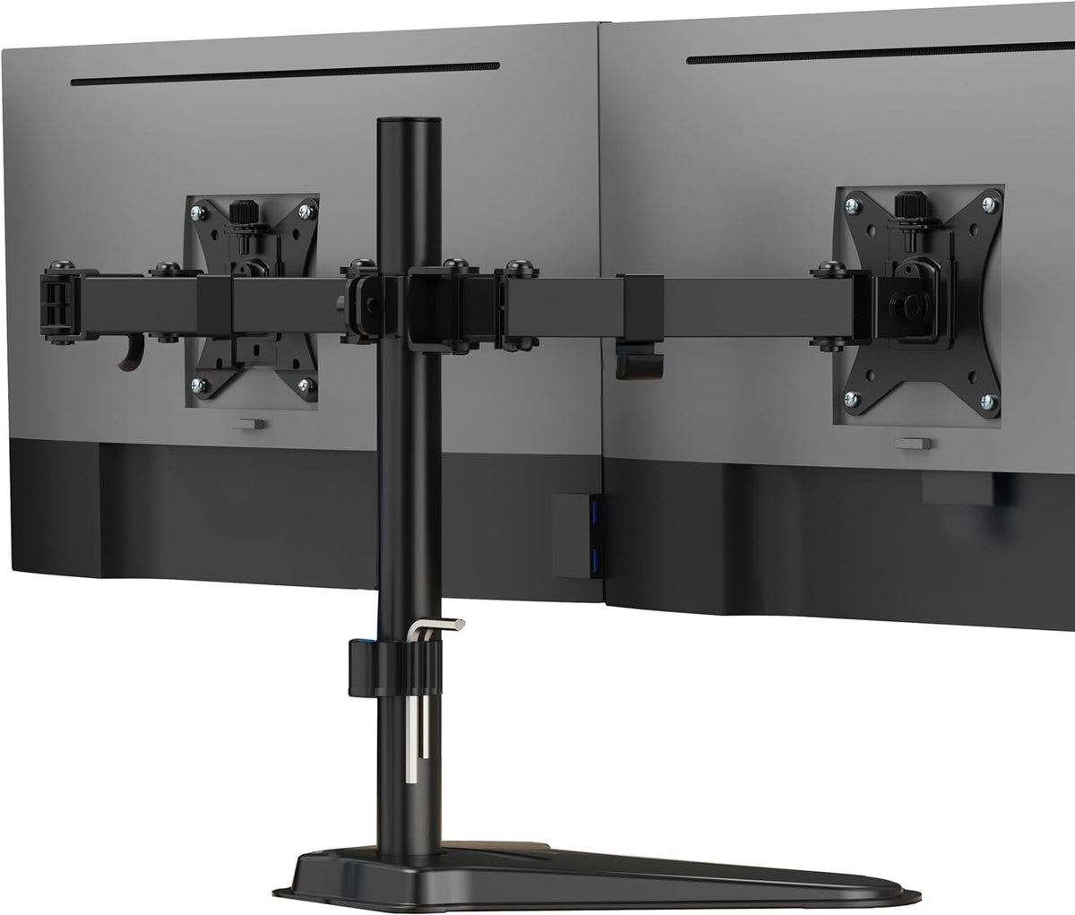 mount-it! dual monitor desk stand mount for 2, main product view