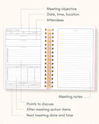 Lamare Meeting Notebook for Work Organization – Perfect Work Notebook for Note - Image 3