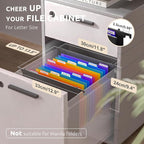 ThinkTex Plastic Expanding Hanging File Folders, 12 Accordion Pockets, Large - Image 2