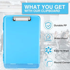 Sooez Clipboard with Storage, High Capacity Nursing Clip Board 8.5 x 11 with - Image 4