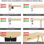 KEEGH 16" Under Desk Cable Management Tray, 2 Pack Desk Cord Organizer Upgrade - Image 9