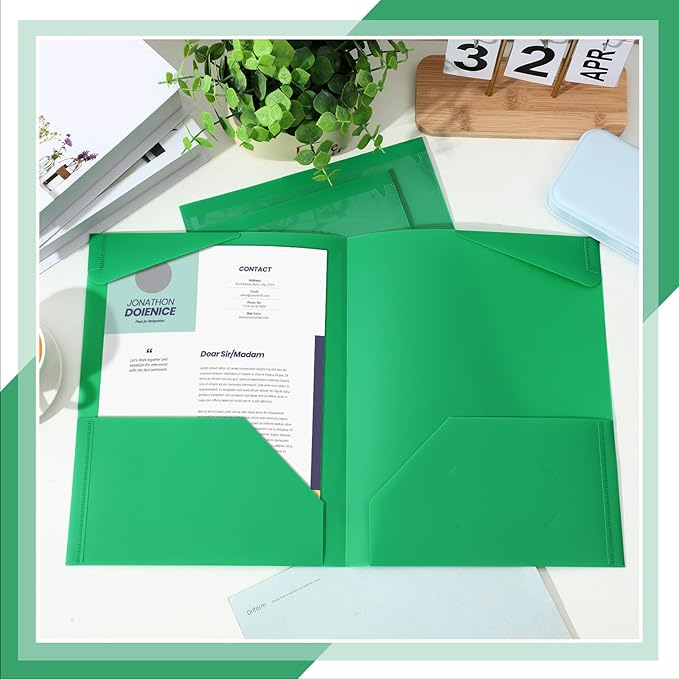 Henoyso 18 Pcs Plastic Folders - Image 4
