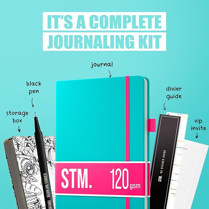 Bullet Dotted Journal Dot Grid Notebook | B5 Daily Journaling Notebooks - Image 6