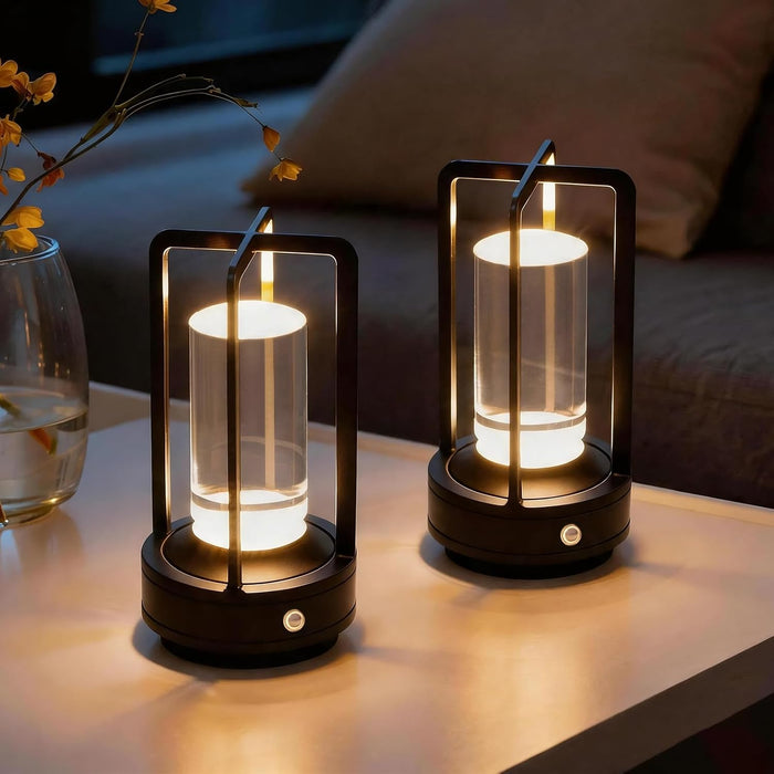 Cordless Table Lamp Rechargeable, Battery Operated Crystal Lamp