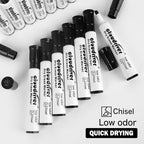 cloudriver Low Odor Dry Erase Markers Tank Style, Chisel Tip, Bulk Dry Erase - Image 3