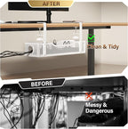 Under Desk Cable Management Large, Cinati 16" Cable Management Box - Image 4