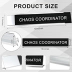 3 Pcs Chaos Coordinator Fixer of Everything Desk of a Humble Genius Funny Desk - Image 2