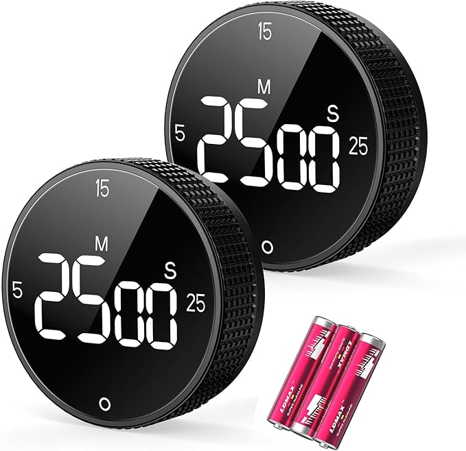 Allbean Digital Kitchen Timer, Large Display Magnetic Countdown Countup Timer by SmartTimingforEveryMoment