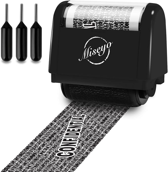 Miseyo Identity Theft Protection Roller Stamp Set by Miseyo