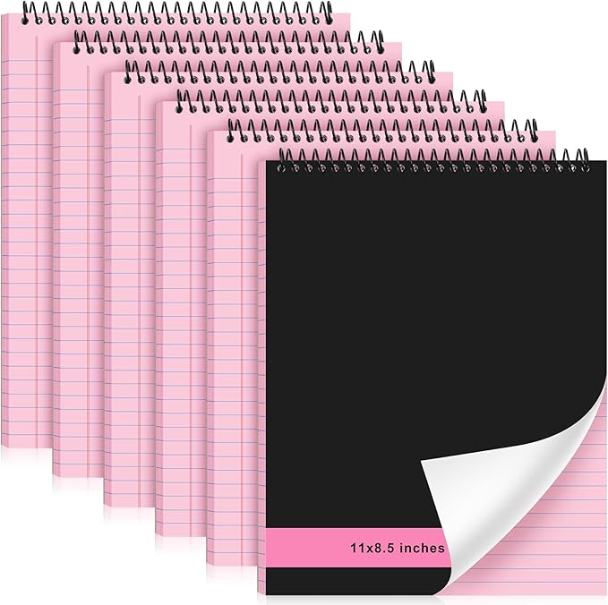 Resurhang 6 Pcs Legal Pad Top Spiral Bound Notebook 70 Sheets Double Sided by Resurhang