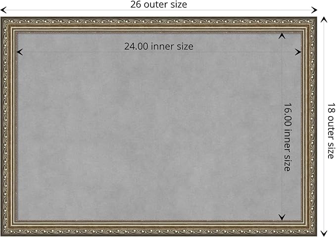 Amanti Art Silver Framed Magnetic Board 18x26 Medium Vision Board - Image 4