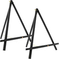 U.S. Art Supply 20" Black Wood Tabletop Easel by USArtSupply