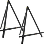 U.S. Art Supply 20" Black Wood Tabletop Easel by USArtSupply