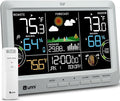 Weather Station Indoor Outdoor Thermometer Wireless, Home Atomic Clock by UUNNI