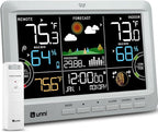 Weather Station Indoor Outdoor Thermometer Wireless, Home Atomic Clock by UUNNI