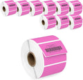 HOUSELABELS 2.25" x 1.25" Pink Address Labels on 1" Core Compatible by HouseLabels