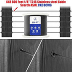 CKE 100 Pack T316 Stainless Steel Black Protector Sleeves - Image 5