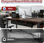 Under Desk Cable Management Tray, Clamp/Screw Mount Desk Cable Management - Image 5