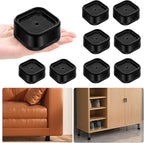 shouwuhho 8 Pack Furniture Risers Adjustable Bed Risers Heavy Duty Lifts Height by EnjoyLifeEnjoyHappiness