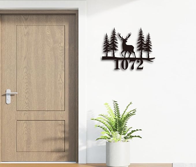 Personalized Metal Deer Address Signs - Image 2