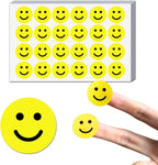 600 PCS - 1" Smiling Happy Smile Face Stickers, Yellow