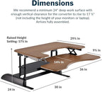 Vari VariDesk Pro Plus 36 Standing Desk Converter – 11 Height Settings + Spring - Image 2