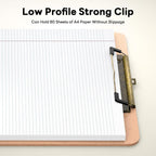 Wood Clipboards with Pen Holder, 8.5 x 11'' Clip Board | Black Clip, 9 x 12.5'', Letter Size for Classroom, Students, Teacher, Office & School Supply
