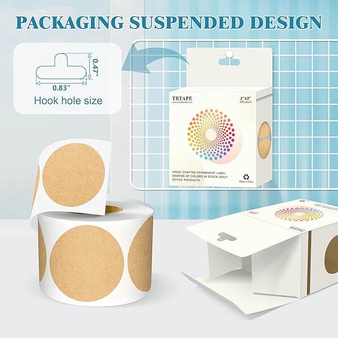 2 Inch Round Color Coding Labels - Image 3