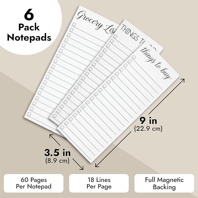 Paper Junkie Grocery & Shopping List Magnetic Notepad - Image 4