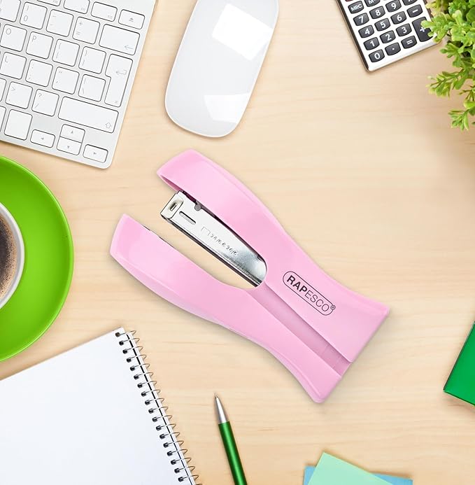 Rapesco 1378 Stand Up/Space-Saving Stapler, 20 Sheet Capacity, Candy Pink - Image 7