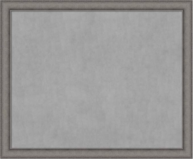 Amanti Art Grey Framed Magnetic Board 36x44 X-Large Vision Board by AmantiArt