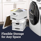 Bankers Box 12-Pack Basic Duty File Storage Boxes - Image 6