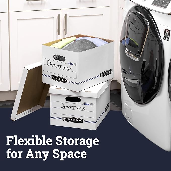 Bankers Box 12-Pack Basic Duty File Storage Boxes - Image 6