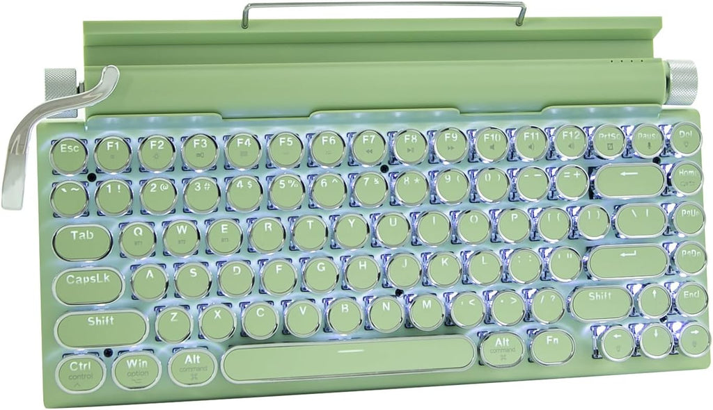 Adventurers Retro Typewriter-Style Mechanical Keyboard, 83 Keys, 75% Compact