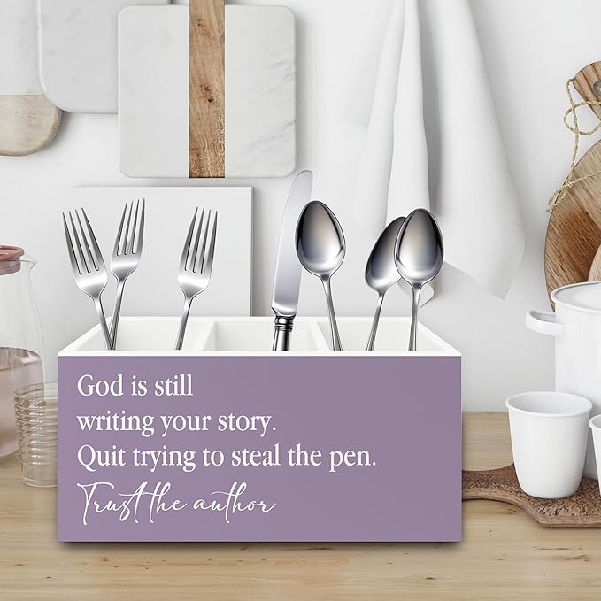 XPH Purple Christian Pen Pencil Holder Organizer - Image 3