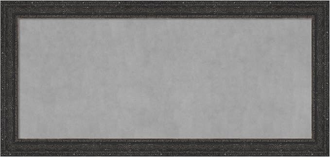 Amanti Art Black Framed Magnetic Board 25x53 Oversize Vision Board by AmantiArt
