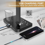 Dimmable LED Desk Lamp with USB Charging Port, 50 Lighting Modes Dual Swing Arm - Image 2