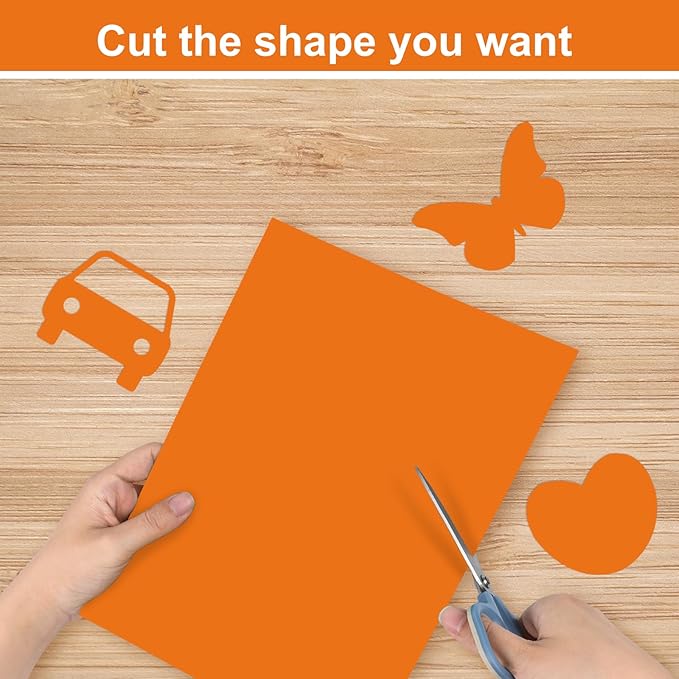 OcePor 50 Sheets Orange Cardstock Paper, Colored Printer Paper 8.5 x 11 - Image 4