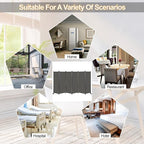 MAYOLIAH 6 Panel Folding Privacy Screen 9ft Wide, 6ft Tall Partition Room - Image 6